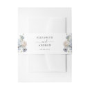 Search for dusty blue invitation belly bands Boho