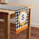 Search for monogram table runners Thanksgiving