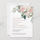 Search for flower 50th anniversary invitations Elegant