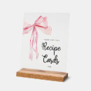 Search for recipe card signs Bridal shower