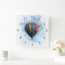 Search for hot air balloon clocks Colourful