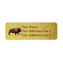 Search for bison return address labels Yellowstone