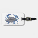 Search for crab luggage tags Nautical