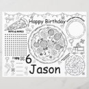Search for birthday placemats For kids