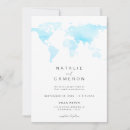 Search for world travel wedding invitations Modern