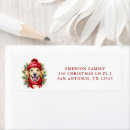Search for happy dogs return address labels Merry christmas