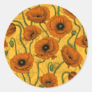 Search for orange poppies stickers Pattern