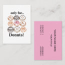 Search for donuts business cards Bakery