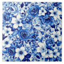 Search for blue roses tiles Vintage