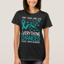 Search for cervical cancer tshirts Teal