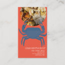 Search for seafood restaurant business cards Crab