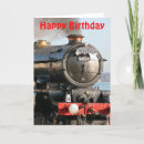 Search for steam train birthday cards Railway