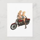 Search for motorcycle girl postcards Woman