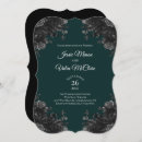 Search for dark green invitations Gothic
