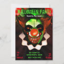 Search for clown halloween invitations Circus