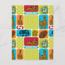 Search for cartoon dog with dog bone postcards Pattern