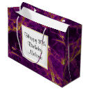 Search for purple and gold gift bags Marble