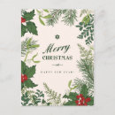 Search for vintage floral christmas cards Holly