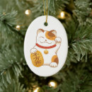 Search for lucky cat christmas tree decorations Kitty