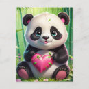 Search for panda lovers postcards Kawaii