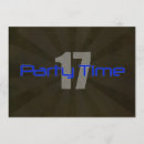 Search for 17th for boy birthday invitations Seventeen