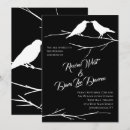 Search for ravens wedding invitations Dark
