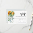 Search for sunflower wedding rsvp cards Greenery