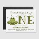 Search for frog 1st birthday invitations Animal