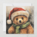 Search for teddy christmas cards Vintage