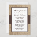 Search for burlap bridal shower invitations Outdoor