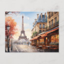 Search for eiffel tower paris france postcards Illustration