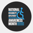 Search for employment stickers Awareness month