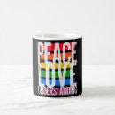 Search for peace love happiness mugs Hippie
