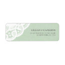 Search for mint green wedding return address labels Rustic
