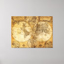 Search for continents canvas prints World