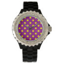 Search for polka dot pattern watches Yellow