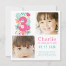 Search for third square birthday invitations Three