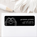 Search for teen return address labels Black and white