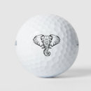 Search for elephant golf balls Illustration
