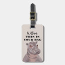 Search for hippo luggage tags Funny