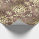 Search for gold damask wrapping paper Metallic