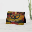 Search for masquerade thank you cards Mardi gras