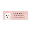 Search for west highland white terrier return address labels Puppy
