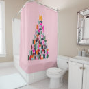 Search for pink christmas shower curtains Retro