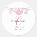 Search for birth announcement stickers Pink