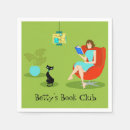 Search for book club napkins Bookworm