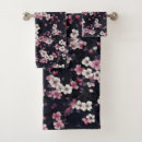 Search for cherry blossom bath towels Black