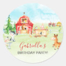 Search for kids watercolor stickers Farm