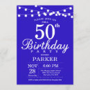 Search for blue 50th birthday invitations String lights