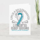 Search for cervical cancer ribbon cards Awareness